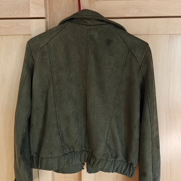 Blu Pepper Olive Bomber Jacket - Picture 4 of 5